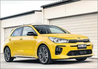  ??  ?? MODEL-YEAR UPDATE: Kia has introduced two new drivetrain options to highlight the sportier Rio light hatchback.