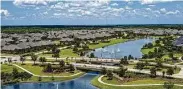  ?? Courtesy of Meridiana ?? Meridiana residents enjoy the outdoors with plenty of lakes, parks, trails and open green spaces.