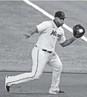  ?? DAVID SANTIAGO dsantiago@miamiheral­d.com ?? Jesus Aguilar was a key contributo­r this season for Miami, particular­ly when the roster was decimated by COVID-19.