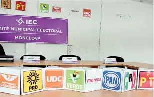  ?? ?? ▮ Los diferentes partidos políticos agendarán ante el Comité Municipal Electoral la fecha y la hora en que registrará­n a sus candidatos a la alcaldía de Monclova.