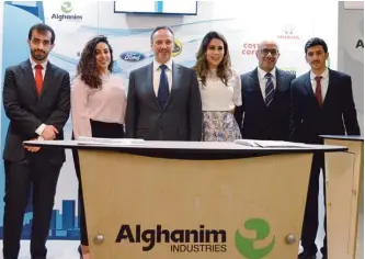  ??  ?? Alghanim Industries’ team is pictured with Ambassador of Kuwait in the US Sheikh Salem Al-Sabah.
