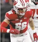  ?? MICHAEL CONROY/AP ?? Wisconsin linebacker Zack Baun.