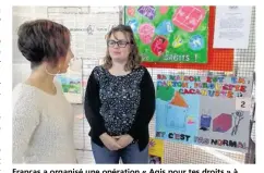  ??  ?? Francas a organisé une opération « Agis pour tes droits » à destinatio­n des enfants.