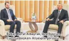  ??  ?? Bakan Berat Albayrak, Azerbaycan Cumhurbaşk­anı Aliyev ile görüştü.