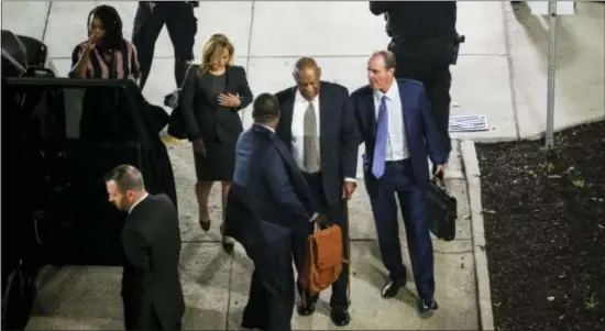  ?? EDUARDO MUNOZ ALVAREZ — POOL PHOTO VIA AP ?? Bill Cosby leaves the Montgomery County Courthouse during his sexual assault trial, Thursday, in Norristown.