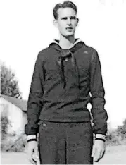  ?? ?? Fireman First Class Leonard Richard Geller is seen in this undated United States Navy photograph.