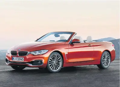  ??  ?? The BMW 430i Cabriolet offers classicall­y convention­al styling in the best BMW tradition.