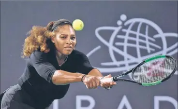  ?? GETTY IMAGES ?? Serena Williams feels she has the benefit of a new outlook following the birth of her daughter in September.