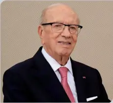  ??  ?? Béji Caïd Essebsi