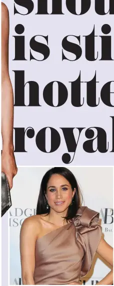  ??  ?? Royal-in-waiting: Meghan sports the look in 2013