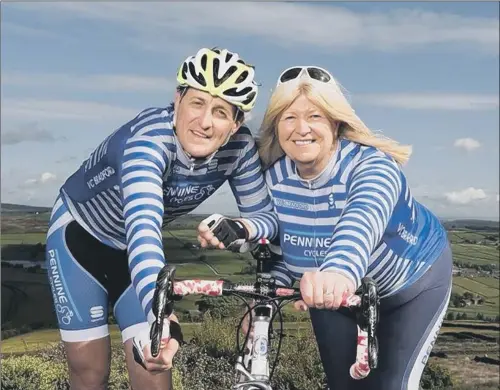  ??  ?? HAVE WHEELS: Paul Corcoran and wife, Sandra, run Pennine Cycles which is celebratin­g its 70th anniversar­y and has launched a commemorat­ive book celebratin­g its history.