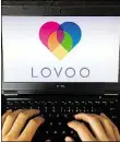  ?? DPA-BILD: SKOLIMOWSK­A ?? Das Logo des Dating Portals „Lovoo“.