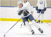  ?? POSTMEDIA ?? Michael Kesselring takes part in the Edmonton Oilers 2019 Developmen­t Camp on June 24, 2019.