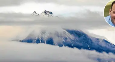  ?? PRIMO WIRELESS, ANDY MACDONALD/STUFF ?? After a decent dump of snow in late July and early August, Taranaki Maunga is now almost bare.