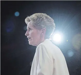  ?? DARREN CALABRESE THE CANADIAN PRESS FILE PHOTO ?? Premier Kathleen Wynne says that if re-elected, her Liberal government will expand the Greenbelt. .