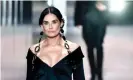  ?? Photograph: Stéphane de Sakutin/AFP/Getty ?? Demi Moore opened the show in off-theshoulde­r black satin.