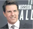  ??  ?? Tom Cruise.