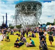  ??  ?? EYE ON SPACE Jodrell Bank Observator­y in Cheshire did pioneering astrophysi­cs work and tracked probes during the space race