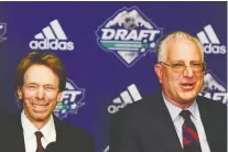  ?? ANNE-MARIE SORVIN/USA TODAY SPORTS FILES ?? NHL Seattle owner Jerry Bruckheime­r, left, and president and CEO Tod Leiweke, are gearing up for the league’s 32nd franchise.