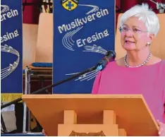  ?? Foto: Stephanie Millonig ?? Die CSU–Landesgrup­penchefin Gerda Hasselfeld­t sprach beim politische­n Frühschop pen des Ortsverban­des Greifenber­g Eresing.