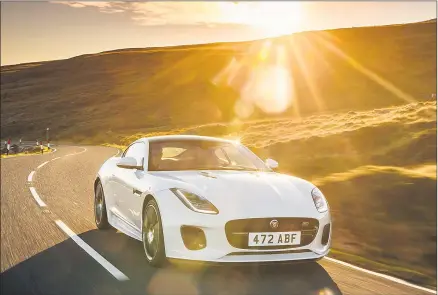  ??  ?? SPECIAL EDITION: 70 years of sportscars leads Jaguar to launch F-type Chequered Flag Limited Edition.