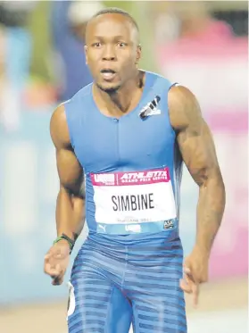  ?? Picture: Gallo Images ?? CHALLENGE. Sprinter Akani Simbine will have his work cut out at the SA Senior Championsh­ips starting in Pretoria today.