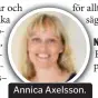  ?? FOTO: PRIVAT ?? Annica Axelsson.