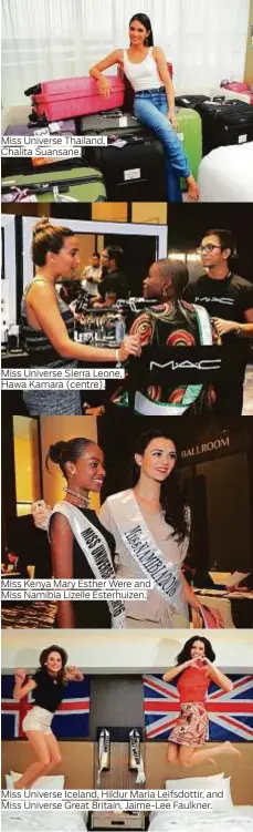  ?? Photos by Rex Features and courtesy of Miss Universe Organisati­on ??