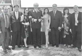  ?? CONTRIBUTE­D PHOTO ?? RUSSIA DAY. (Left to Right) Dimitry Larionov, First Secretary, Russian Embassy; Johnny Litton; Dottie Wurgler Cronin, General Manager Marco Polo Davao; Russian Ambassador to the Philippine­s Igor Anatolyevi­ch Khovaev; Pearl Maclang, Sales and Marketing,...