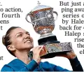  ??  ?? TRIUMPH: Simona Halep