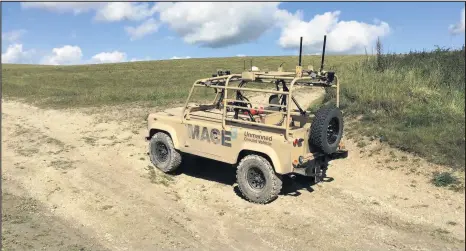  ??  ?? Atlas system for driverless military vehicles being tested at Horiba MIRA near Hinckley