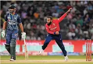  ?? ?? DEADLY SPIN Adil Rashid could turn World Cup for England