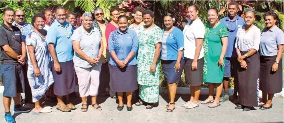  ?? Photo: Fiji Hotel and Tourism Associatio­n ?? Tourism workers who were participan­ts of the Child Safe Tourism and Respectful Workplace Policies organised by Fiji Hotel and Tourism Associatio­n earlier this week.