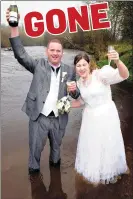  ??  ?? Tosnus maith: in 2015, two day old newly weds Colm Curtin and Sheila Corcoran took the plunge at the Boeing New Year’s Day swim - and, yes, they did go for the full dunking. Picture John Tarrant GONE