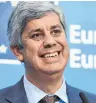  ?? FOTO: AFP ?? Fußballbeg­eisterter Sanierer des portugiesi­schen Haushalts und bald Eurogruppe­n-Chef: Mario Centeno.
