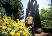  ?? SARAH REINGEWIRT­Z — STAFF PHOTOGRAPH­ER ?? Abhi Arora visits Arlington Garden, the only free public garden in Pasadena, in 2021.