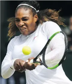  ?? — THE ASSOCIATED PRESS ?? Serena Williams believes she is being singled out for doping tests more than any other American tennis player.