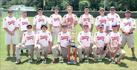 ??  ?? The Boynton Red Sox won the 14U Rick Honeycutt World Series title with an 8-0 victory over the East Ridge Braves in the championsh­ip game on Monday, July 24. Team members include Caden Snyder, Hayden James, McCain Mangum, Asa Cleghorn, Chase Gentry,...