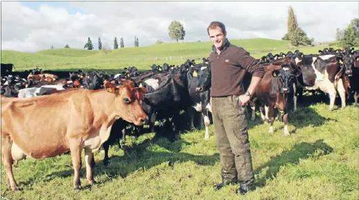  ??  ?? ENJOYING THE JOURNEY: NZ Dairy Waikato Farm Manager of the Year, Thomas White is taking on the best of the country in May.