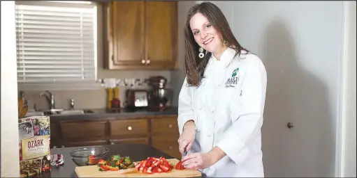  ?? File Photo/CHARLIE KAIJO ?? Erin Rowe learned to cook by working her way through “Joy of Cooking,” then studied at Maui Culinary Academy in Hawaii before coming home to the Ozarks.