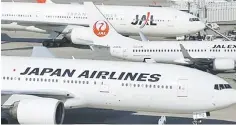  ??  ?? The move comes as JAL was freed from government-imposed restrictio­ns on route expansion in April, more than seven years after filing for bankruptcy and receiving a taxpayer-funded bailout.
