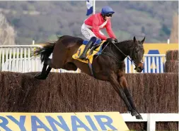  ?? ?? The Festival’s leading jockey Paul Townend steers Allaho to retain his Ryanair Chase crown. “He’s really, really good,” says Townend