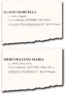  ??  ?? Nell’annuario della Scuola Normale di Pisa i nomi delle due allieve napoletane di quella stagione: Marcella Marmo (nel 1964/65) e Maria Mercoglian­o (nel 1966/67)