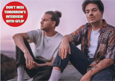  ??  ?? Milky Chance members Philipp Dausch and Clemens Rehbein are back for their second Falls Festival.