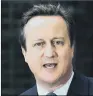  ?? DAVID CAMERON: ?? Said to have tried to increase Greensill Capital’s access to Covid emergency loans.