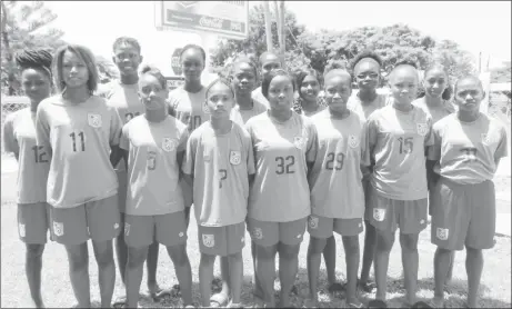 ??  ?? The Members of the Guyana U17 Girls National Team