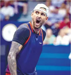  ?? ?? Nick Kyrgios supera a concorrênc­ia na genialidad­e