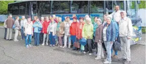  ?? FOTO: PM ?? Die Senioren auf ihrer Fahrt durch den Schwarzwal­d.