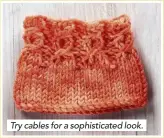  ??  ?? Try cables for a sophistica­ted look.