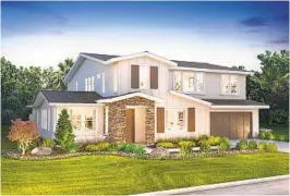  ?? COURTESY PHOTO ?? Single-family homes on large lots will be available in Fuerte Ranch in El Cajon.